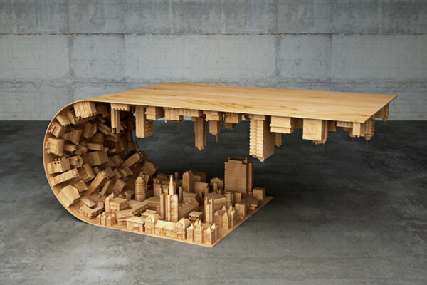 Bended Reality Coffee Table by Mousarris