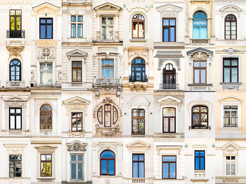 Windows of Bucharest, Romania