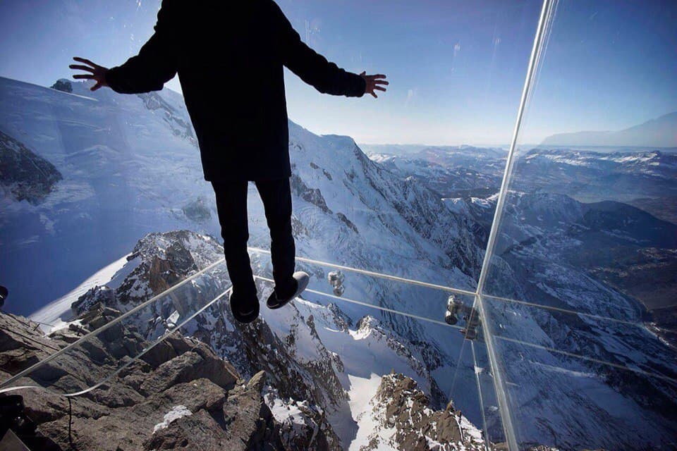 Step into the Void is a tourist attraction in Chamonix, France