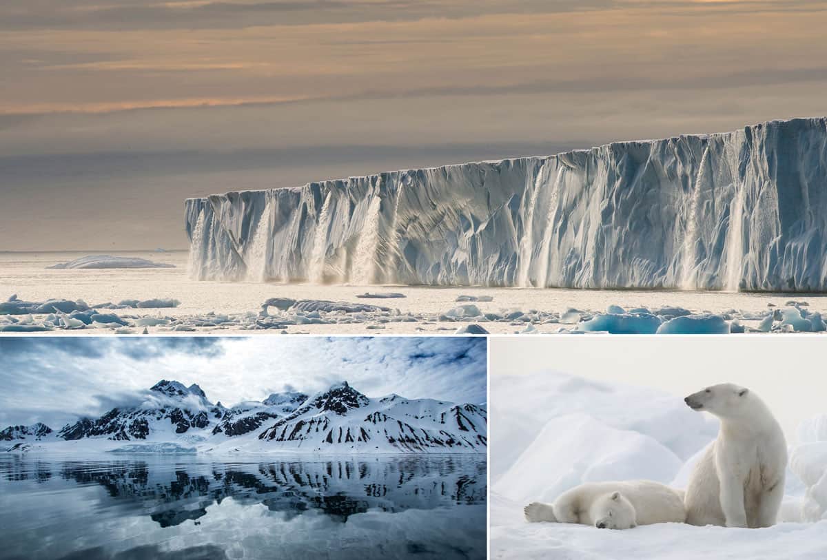 The remote Svalbard, the home of glaciers, polar bears, reindeer and arctic foxes.