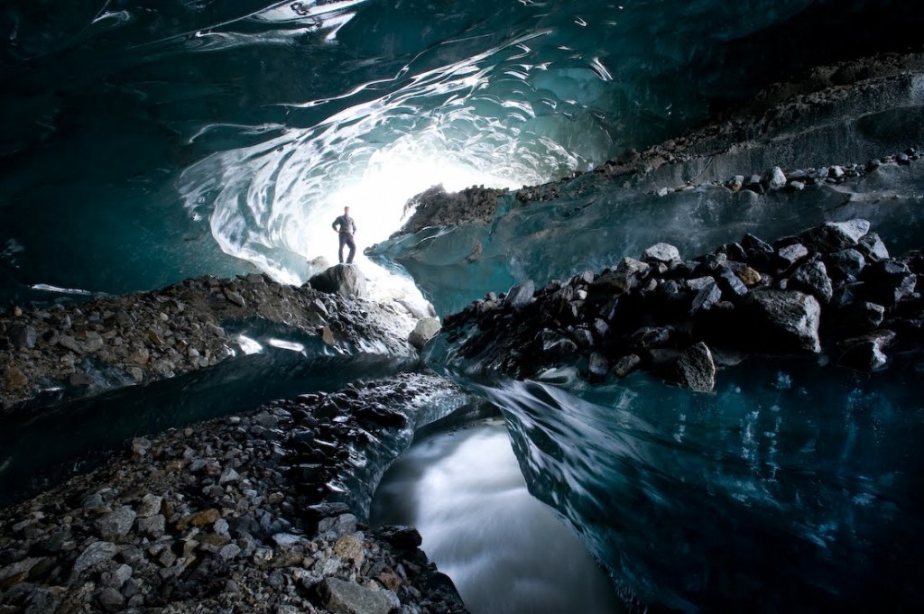 Ice Cave Of Mendenhall Glacier