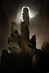 VIETNAM - FEBRUARY 16: The Hand of Dog stalagmite in Hang Son Doong Cave. (Photo by Carsten Peter/National Geographic/Getty Images)