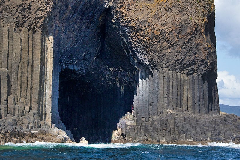 The enterance of Fingal's cave